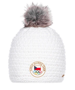 Winter beanie from the Olympic collection ALPINE PRO CHIBI white variant m