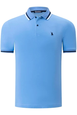 T8594 DEWBERRY MENS T-SHIRT-STRAIGHT LIGHT BLUE