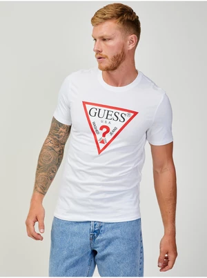 White Men's T-Shirt Guess - Men