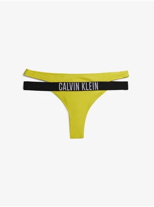 Žlutý dámský spodní díl plavek Calvin Klein Underwear - Dámské