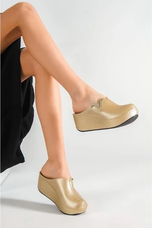 Capone Outfitters Anatomical Soft Comfortable Sole, Wedge Heels Mommy Slippers.