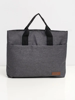 Gray laptop bag