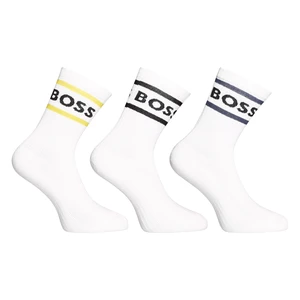 3PACK socks Hugo Boss high white