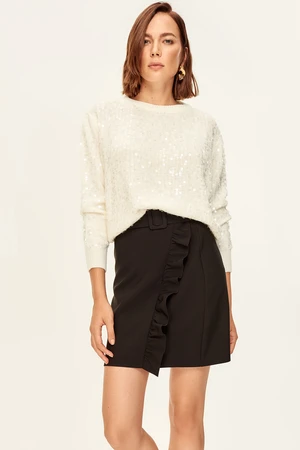 Trendyol Black Frilly Skirt