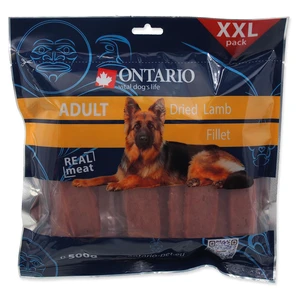 ONTARIO Sušené jehněčí plátky pro psy 500 g