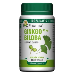 BIO PHARMA Ginkgo Biloba extrakt 40 mg 30+30 tablet