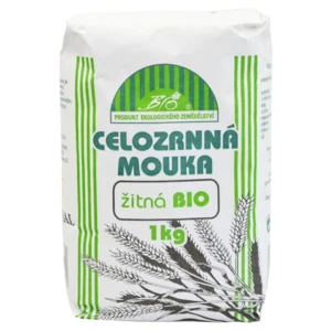 NATURAL JIHLAVA Mouka celozrnná žitná natural 1000 g BIO