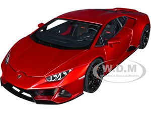 Lamborghini Huracan EVO Rosso Bia Red Metallic 1/18 Model Car by Autoart