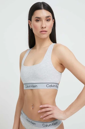 Podprsenka Calvin Klein Underwear šedá farba, vzorovaný