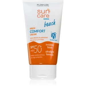 FlosLek Laboratorium Sun Care Derma Beach lehký ochranný krém na obličej SPF 50+ 50 ml