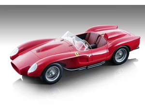 Ferrari 250 TR Pontoon-Fender Rosso Corsa Red "Press Version" (1957) "Mythos Series" Limited Edition to 115 pieces Worldwide 1/18 Model Car by Tecnom