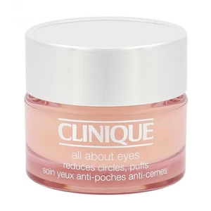 Clinique All About Eyes 15 ml oční krém pro ženy na všechny typy pleti; na otoky a kruhy pod očima