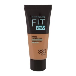 Maybelline Fit Me! Matte + Poreless 30 ml make-up pro ženy 330 Toffee na problematickou pleť s akné