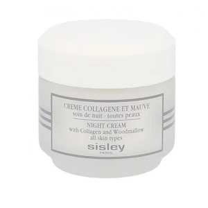 Sisley Night Cream With Collagen And Woodmallow 50 ml nočný pleťový krém pre ženy na veľmi suchú pleť; proti vráskam