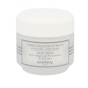 Sisley Night Cream With Collagen And Woodmallow 50 ml nočný pleťový krém pre ženy na veľmi suchú pleť; proti vráskam