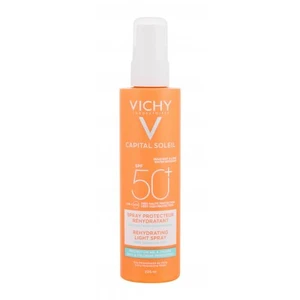 Vichy Capital Soleil Rehydrating Light Spray SPF50 200 ml opaľovací prípravok na telo pre ženy