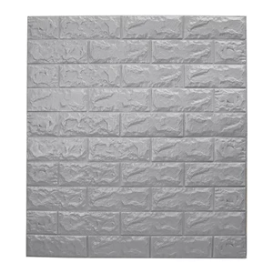 Large 3D Waterproof Tile Brick Wall Sticker Self-adhesive Foam Panel 70*77cm House Decor