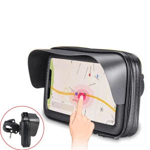 Sun Visor Waterproof Bike Bicycle Motorbike Handlebar Bag Touch Screen Phone Bag For Smart Phone Under 6.3 Inch