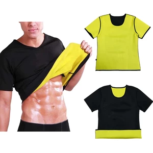 Body Shaper Sweat Waist Trainer Shirt Sports Neoprene Gym Workout Exercise Fitness Running Breathable Slimming Hot Sweat