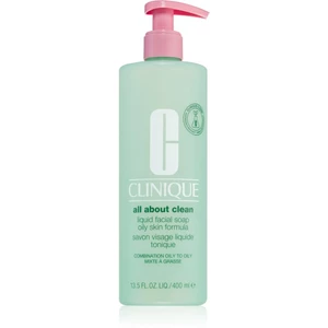 Clinique Liquid Facial Soap Oily Skin Formula tekuté mydlo pre mastnú a zmiešanú pleť 400 ml
