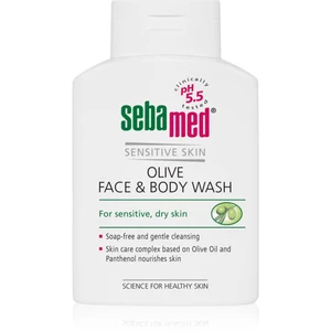 Sebamed Wash jemná umývacia emulzia na telo a tvár s olivovým olejom 200 ml