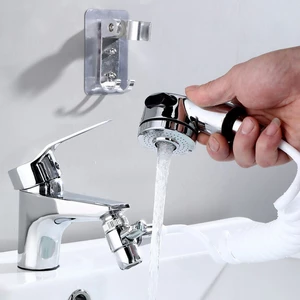 Bathroom Bathtub Wash Face Basin Water Tap External Shower Hand Held Spray Mixer Spout Faucet Tap Wall Mounted Kit Rinse