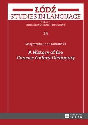 A History of the Â«Concise Oxford DictionaryÂ»