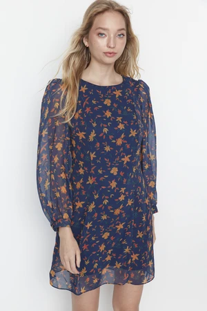 Trendyol Navy Blue Floral Dress