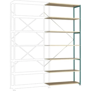 Manuflex RP1736.5021 prístavný modul regálu oddelenia  (š x v x h) 960 x 2600 x 300 mm    drevená podlaha