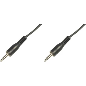 Digitus AK-510100-025-S jack audio prepojovací kábel [1x jack zástrčka 3,5 mm - 1x jack zástrčka 3,5 mm] 2.50 m čierna