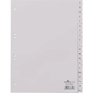 Durable 6510 register DIN A4 AZ polypropylen sivá 20 kariet vyrazené otvory 651010