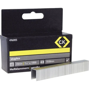 Sponky 1000 ks C.K. 496005 Rozmery (d x š) 14 mm x 10.5 mm