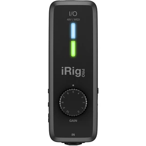 MIDI rozhranie IK Multimedia iRig PRO I/O monitor controlling, vr. softvéru