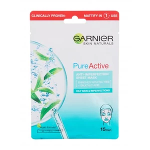 Garnier Pure Active Anti-Imperfection 1 ks pleťová maska pre ženy na všetky typy pleti; na mastnú pleť; na problematickú pleť s akné