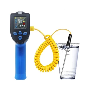 -50~500℃ Dual Laser Non Contact Digital Infrared Thermometer Industrial Temperature Measuring Tool withK Type Thermoco