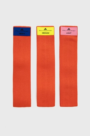 Cvičební odporové pásy adidas by Stella McCartney (3-pack) H59865 oranžová barva