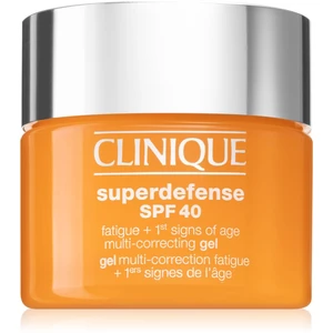 Clinique Superdefense™ SPF 40 Fatigue + 1st Signs of Age Multi Correcting Gel hydratační gel proti prvním známkám stárnutí pleti SPF 40 50 ml