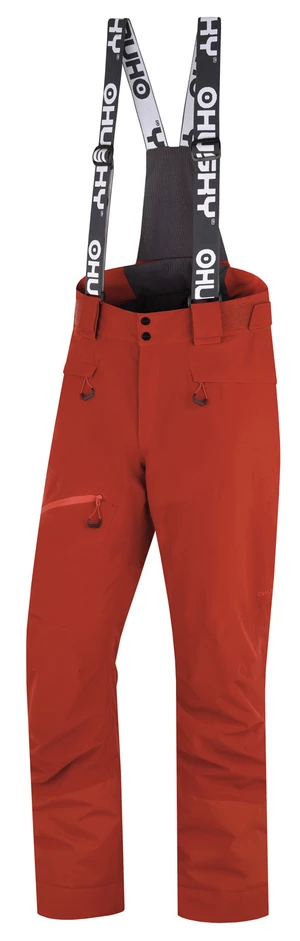 Husky Gilep M L, dk. brick Pánské lyžařské kalhoty