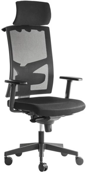 ALBA kancelářská židle GAME ŠÉF VIP s pevným PDH a područkami, BLACK 27