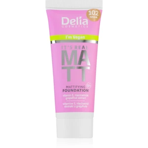 Delia Cosmetics It's Real Matt zmatňujúci make-up odtieň 102 Natural 30 ml