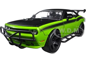 Lettys Dodge Challenger SRT8 Off Road Green and Black "Fast &amp; Furious" Movie 1/24 Diecast Model Car by Jada