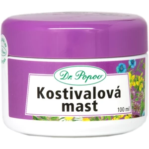 Dr. Popov Bylinné masti Kostival masážní krém na svaly, klouby a vazy 100 ml