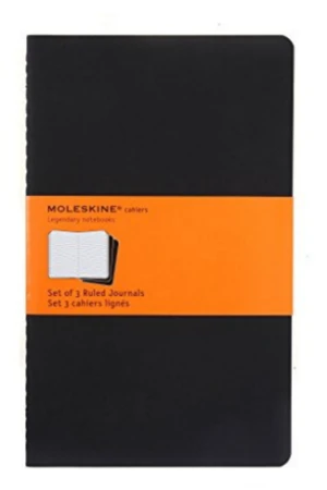 Moleskine - Notes 3ks - černý, linkovaný L