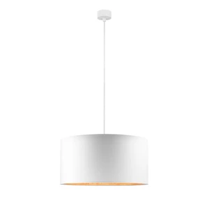 Biele stropné svietidlo s vnútrajškom v medenej farbe Sotto Luce Mika, ∅ 50 cm