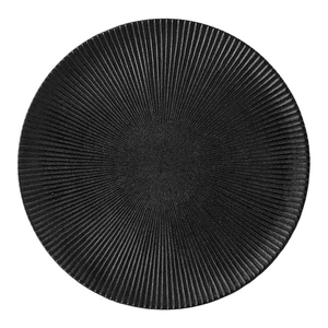 Čierny tanier z kameniny Bloomingville Neri, ø 29 cm