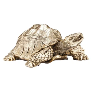 Dekoratívna soška v zlatej farbe Kare Design Turtle