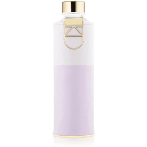 Equa Mismatch skleněná láhev na vodu + obal z umělé kůže barva Lila 750 ml
