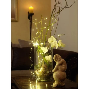 Konstsmide 6382-180 LED pozlátko kvapka teplá biela LED  priehľadná
