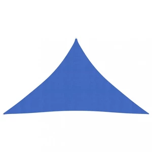 Stínící plachta trojúhelníková HDPE 2,5 x 2,5 x 3,5 m Dekorhome Modrá