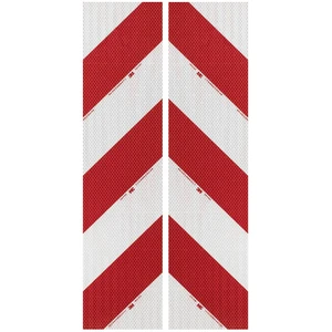 3M High Intensity Grade 3410 3410AP14 výstražné značenie na vozidlá biela (reflexná), červená (reflexná) 2 ks (d x š) 9